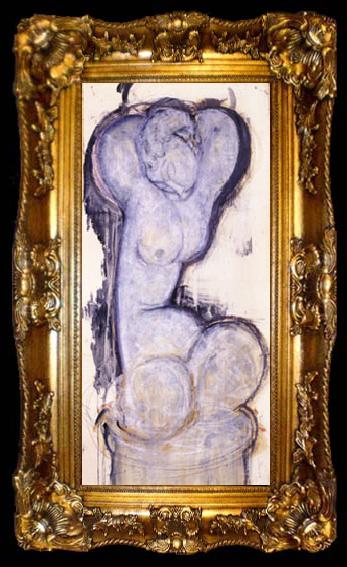 framed  Amedeo Modigliani Caryatid, ta009-2